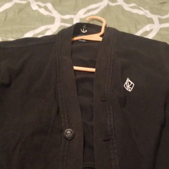 Mens all black cardigan - Picture 1 of 4